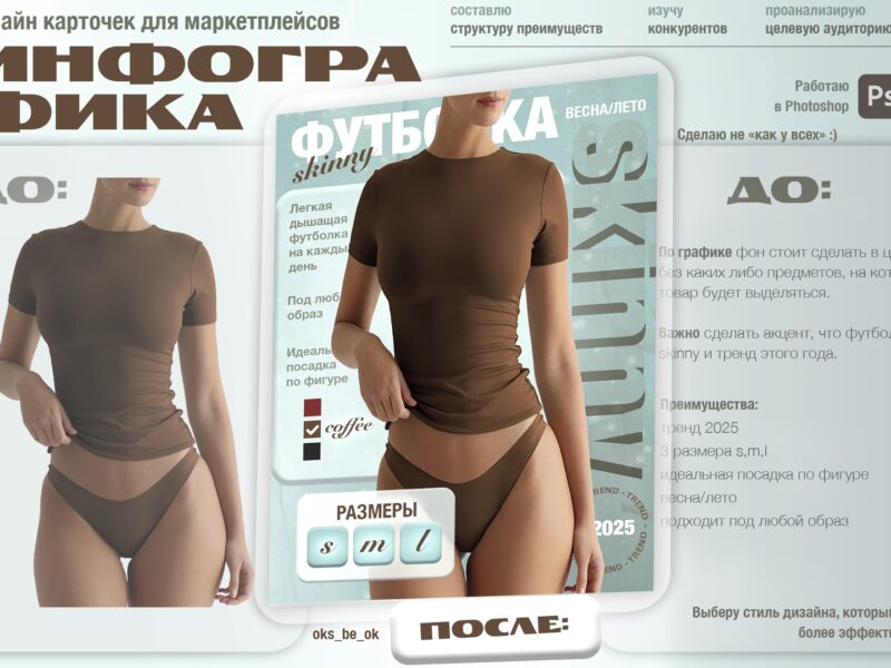 ИНФОГРАФИКА для маркетплейсов: карточки товара