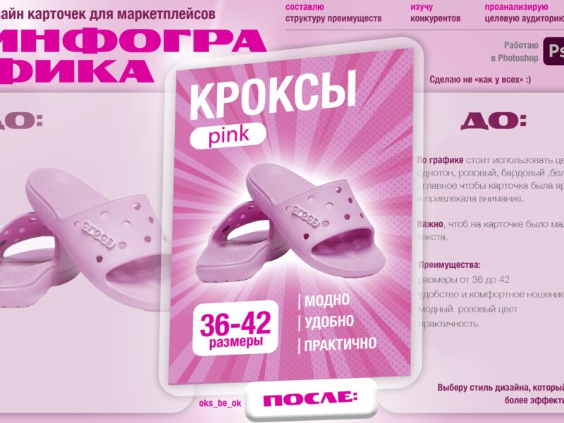 ИНФОГРАФИКА для маркетплейсов: карточки товара