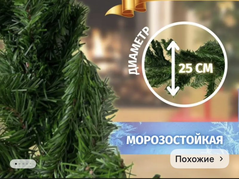 Гирлянды еловые